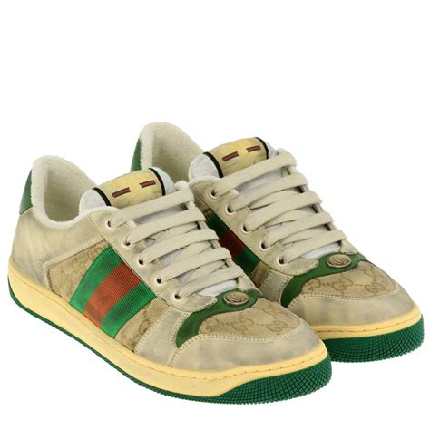 gucci classic sneakers green|Gucci sneaker outlet.